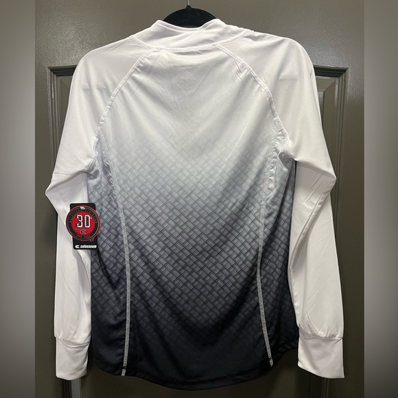 Colosseum White and Gray CU Gradient Quarter Zip - Picture 4 of 4